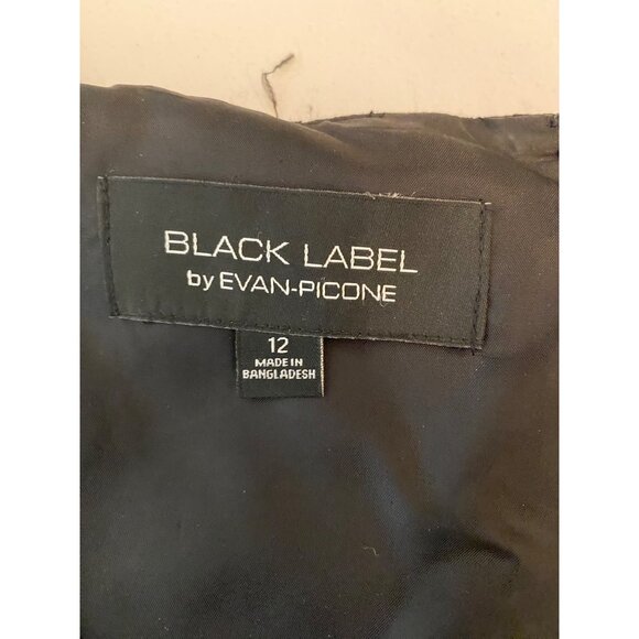 Black Label Evan-Picone Polka Dot Sleeveless Dress Pockets Red Belt Size 12 - Picture 3 of 11